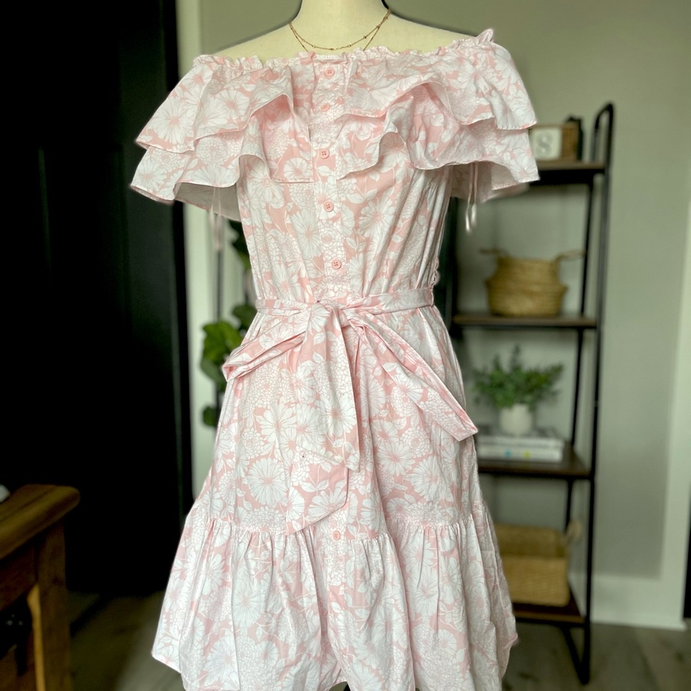 Lisa Marie Fernandez Target Pink Ruffle Dress